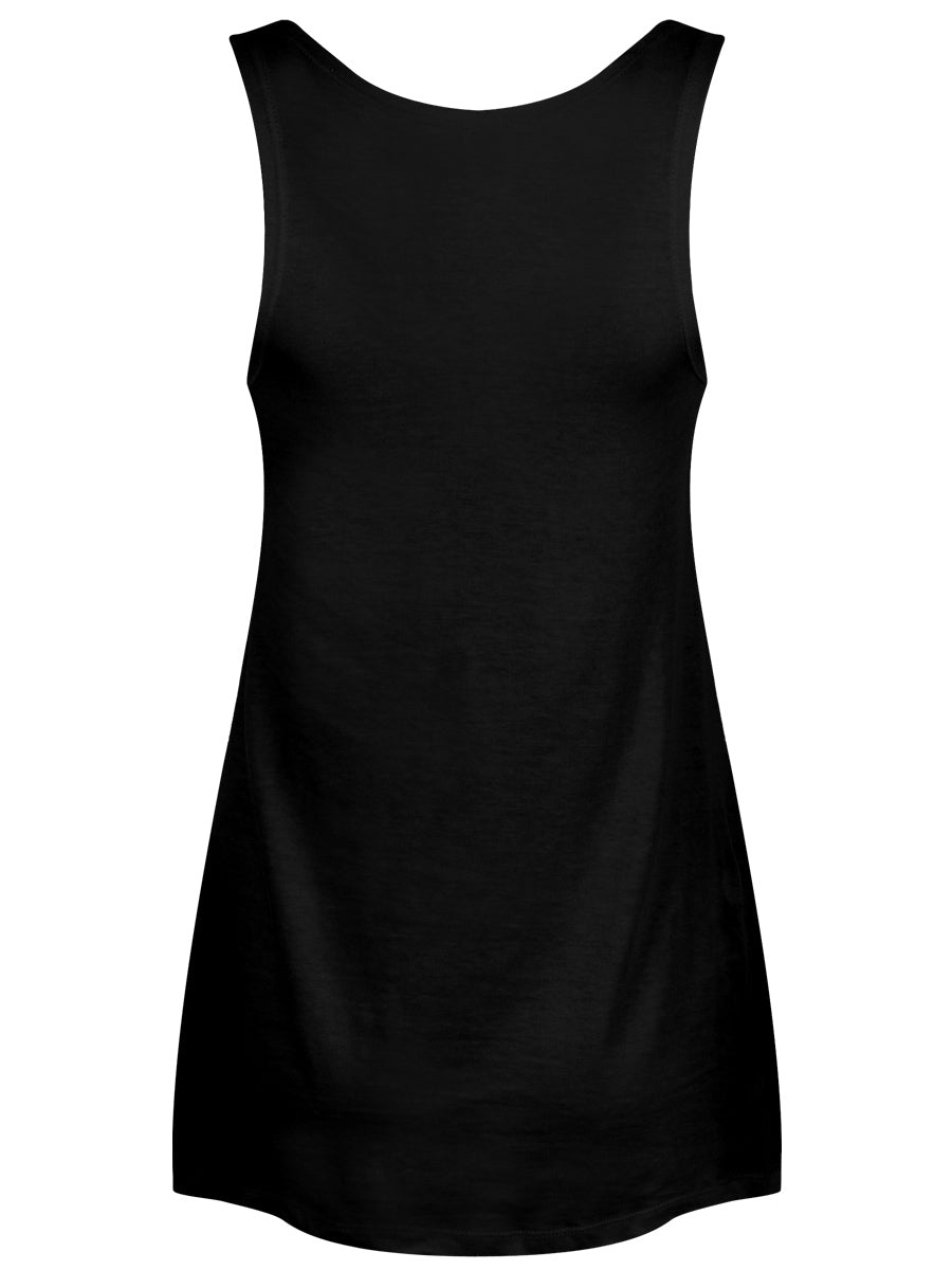 Requiem Collective Floral Pentagram Ladies Black Floaty Vest