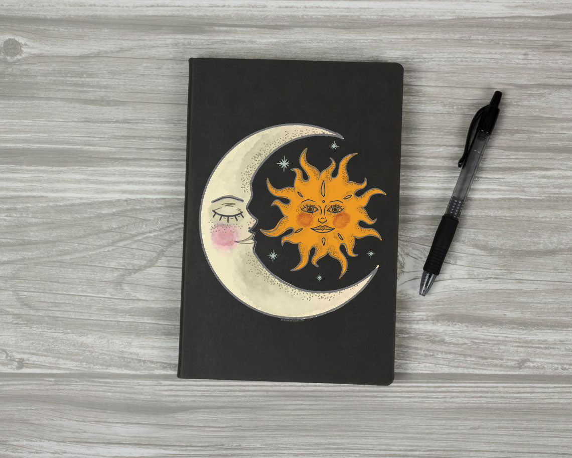 Ethereal Night & Day Black A5 Hard Cover Notebook