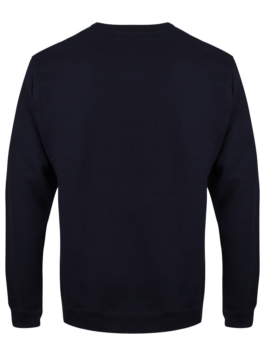 We Wish You A Scary Christmas Navy Blue Christmas Jumper