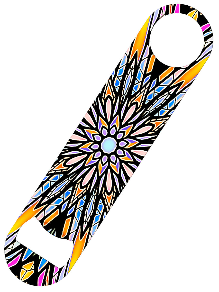 Stained Glass Mandala Bar Blade Bottle Opener