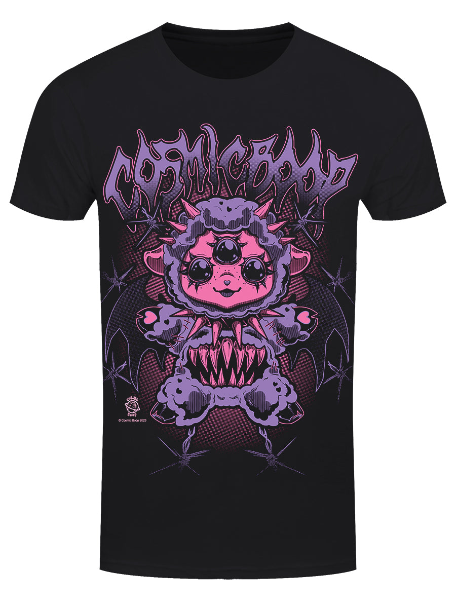 Cosmic Boop Cute Aggression Men's Black T-Shirt
