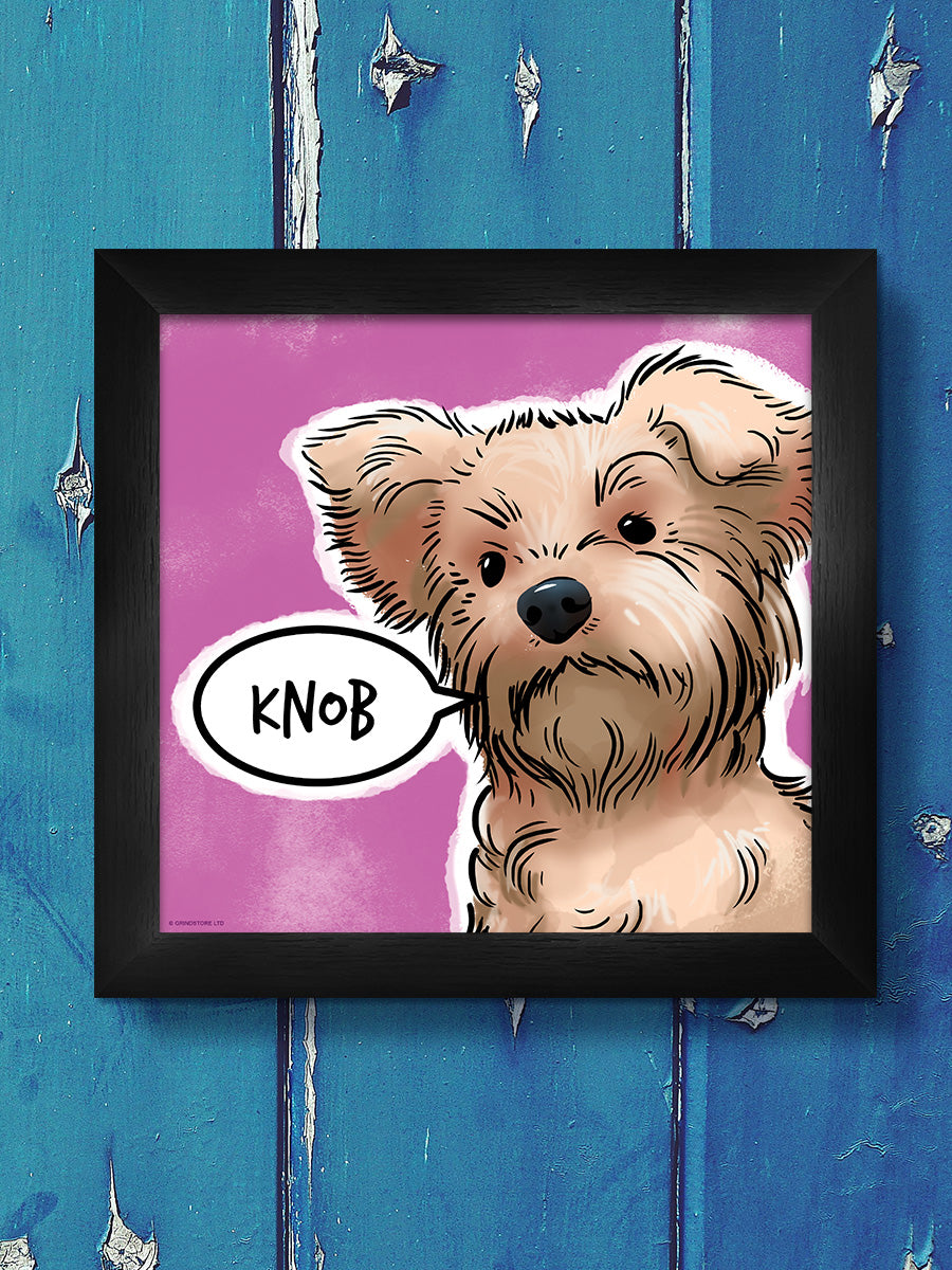 Cute But Abusive Knob Framed Print