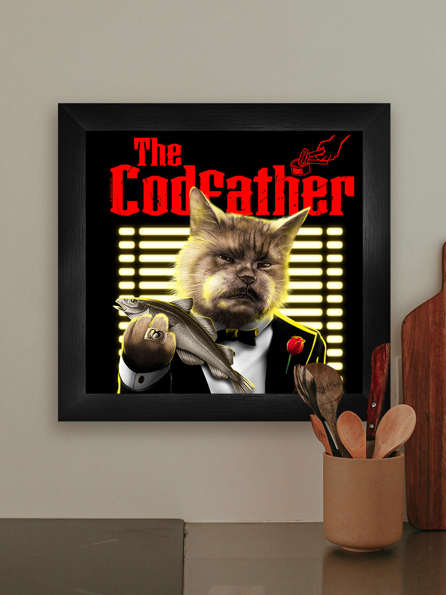Horror Cats The Codfather Framed Print