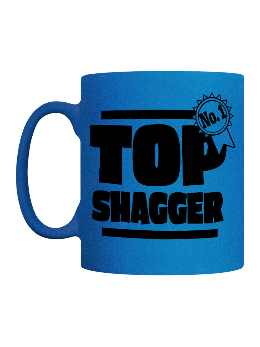 No 1 Top Shagger Blue Neon Mug