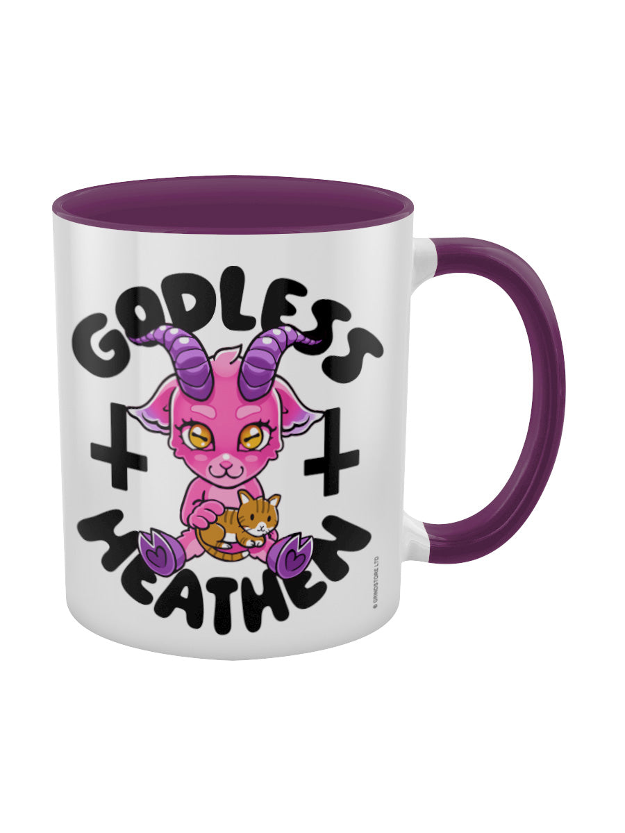 Godless Heathen Purple Inner 2-Tone Mug