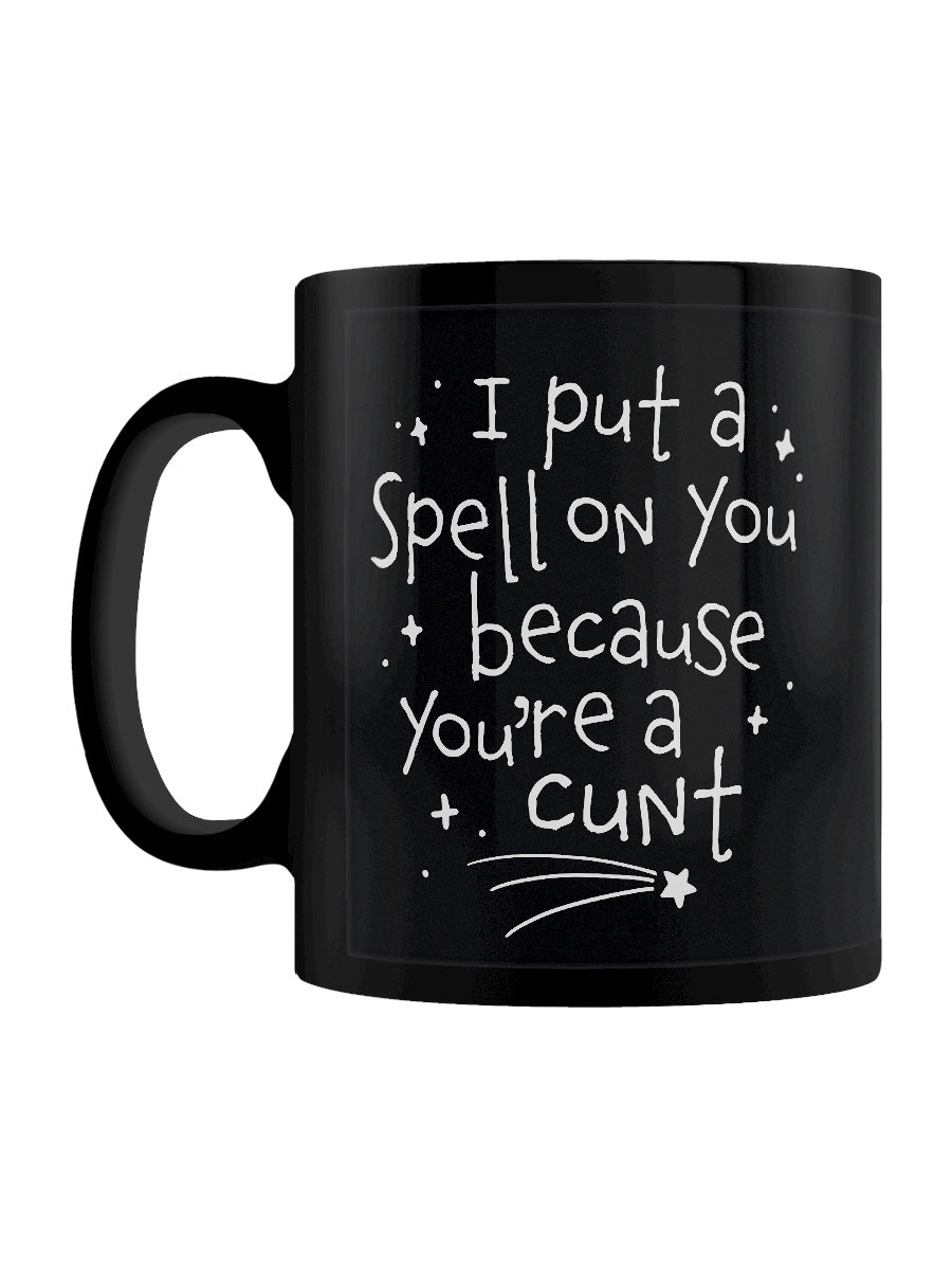 I Put A Spell On You Because...Black Mug