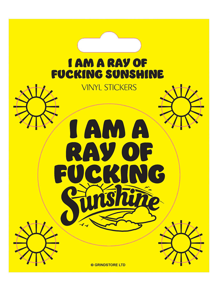 I'm A Ray of Fucking Sunshine Vinyl Sticker Set