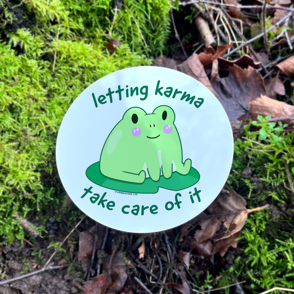 Letting Karma Take Care Of It Frog Coaster