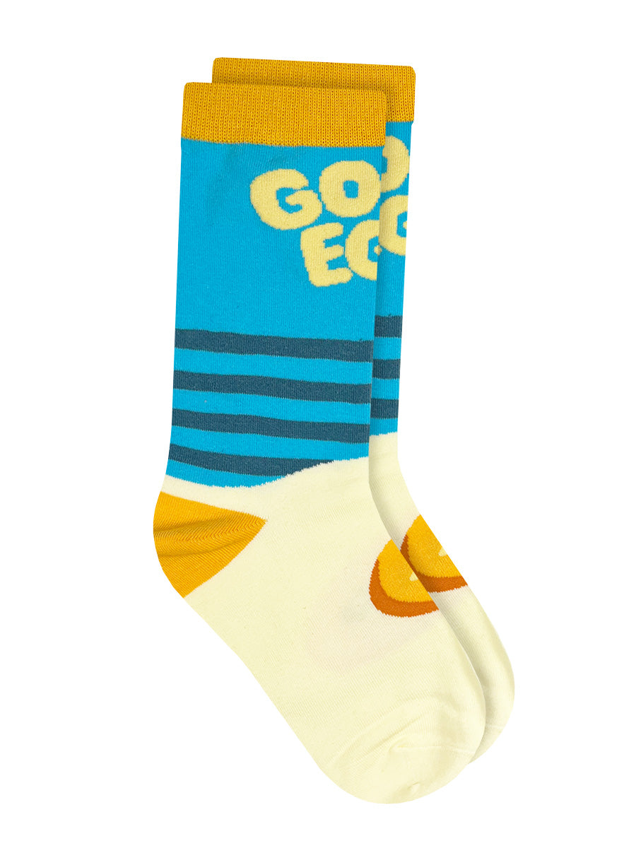 Twisted Soles Good Egg Novelty Adult Socks (1 Pair) Size UK 3-7