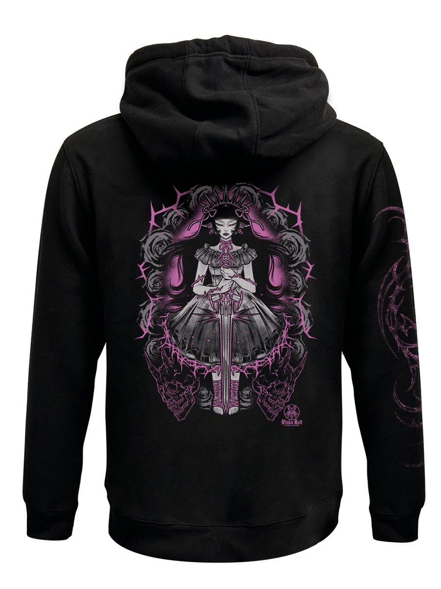 Pinku Kult Dream Black Zipped Premium Hoodie