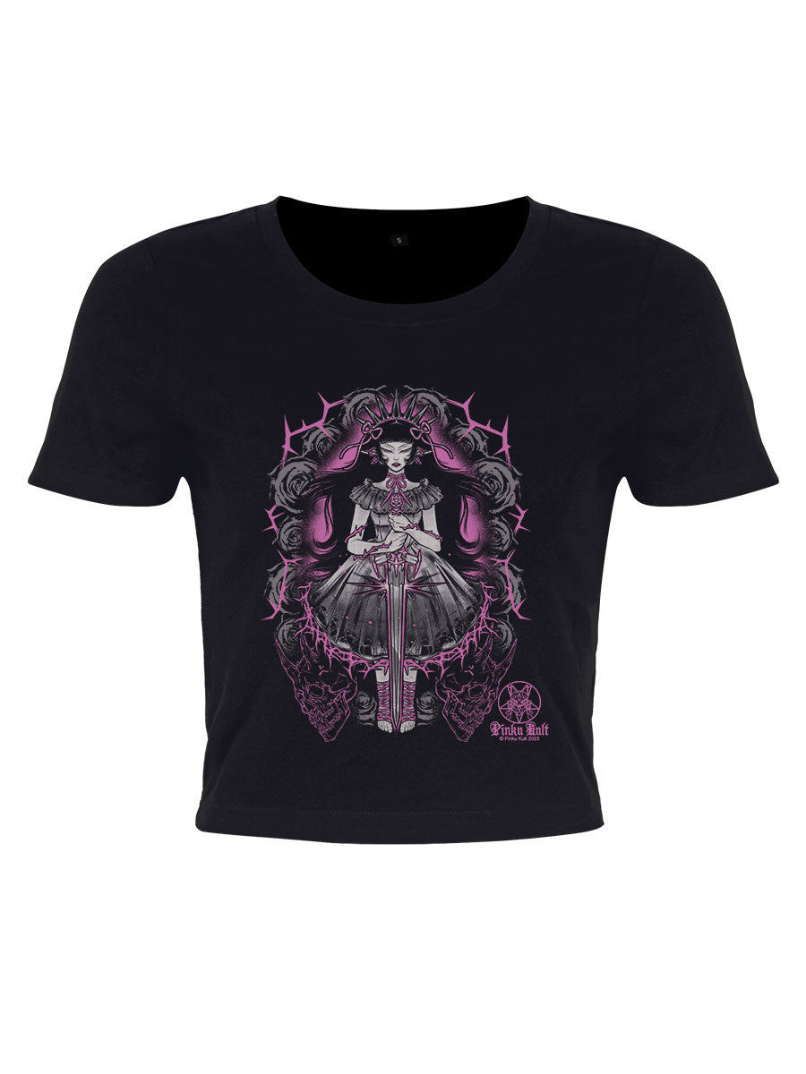 Pinku Kult Dream Black Crop Top