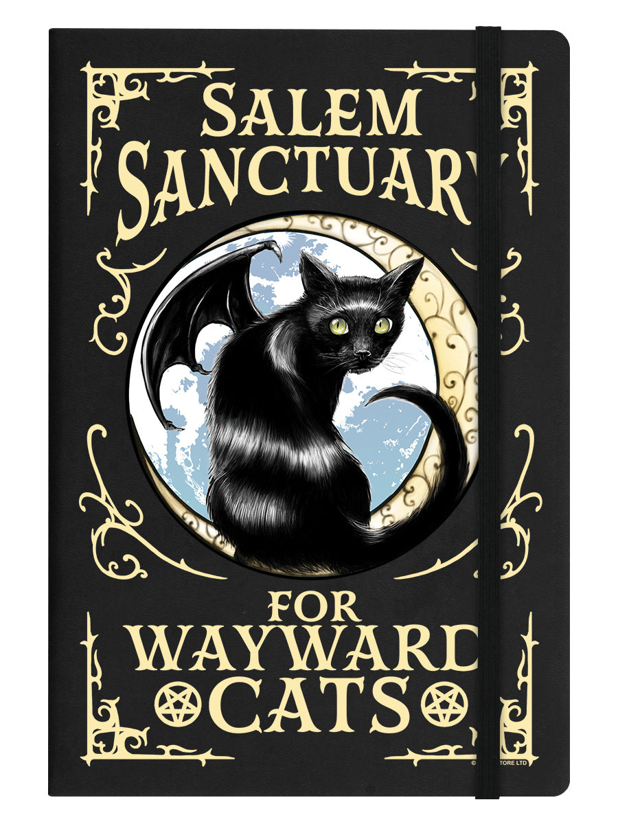 Salem Sanctuary For Wayward Cats Black A5 Hard Cover Notebook