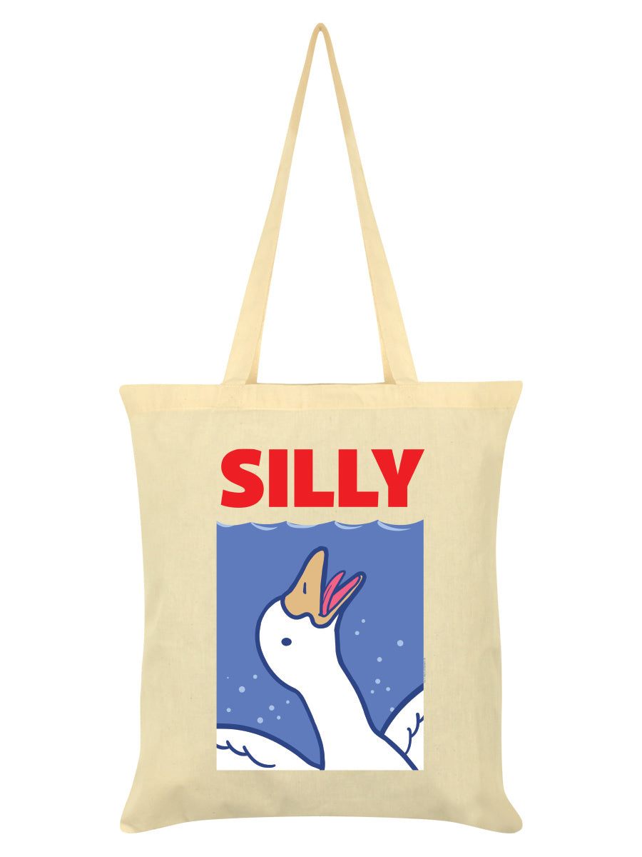 Silly Goose Don't Go Back In The Water Cream Tote Bag