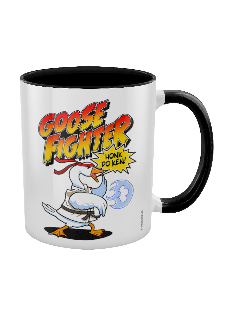Silly Goose Fighter Black Inner 2-Tone Mug
