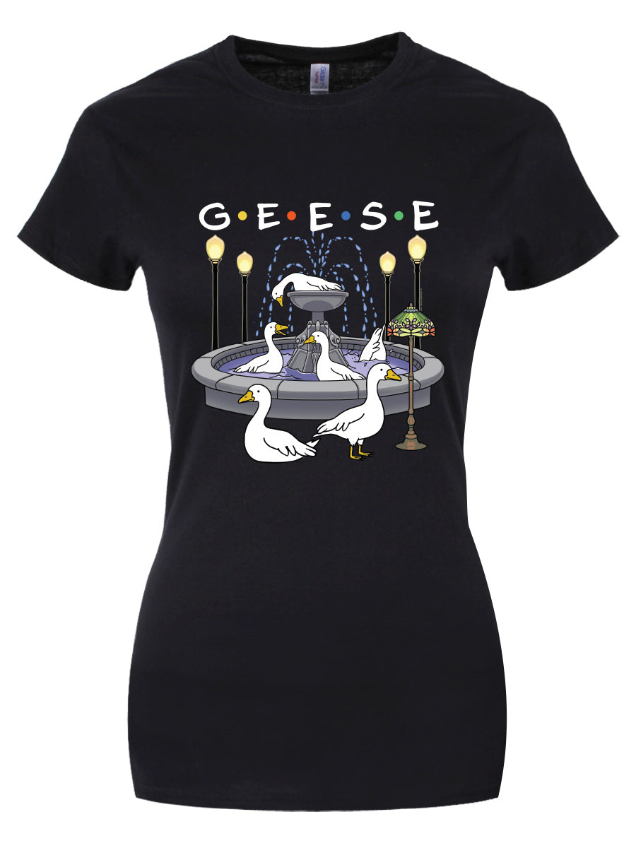 Silly Goose G.E.E.S.E. Ladies Black T-Shirt