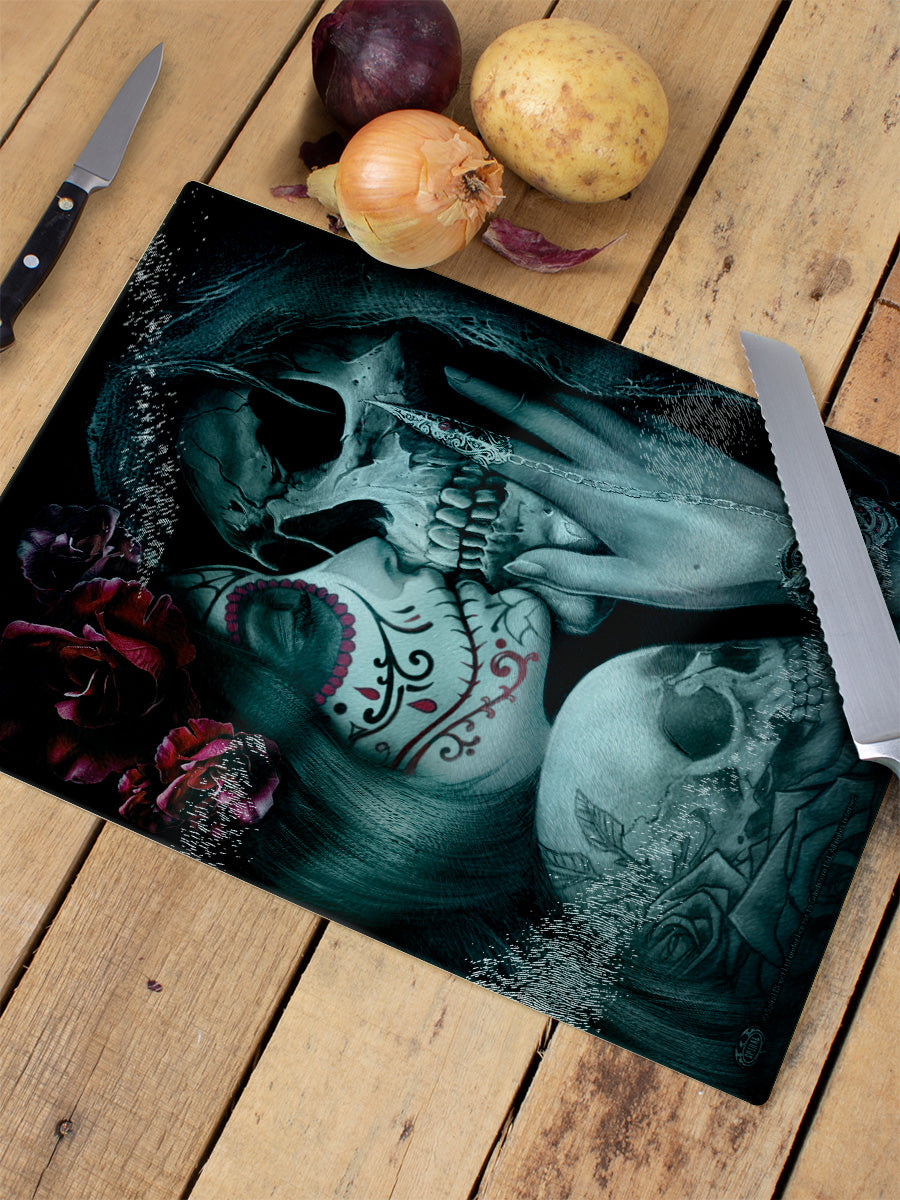 Spiral Dead Kiss Rectangular Chopping Board