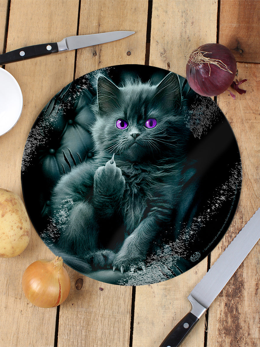 Spiral Cattitude Circular Chopping Board