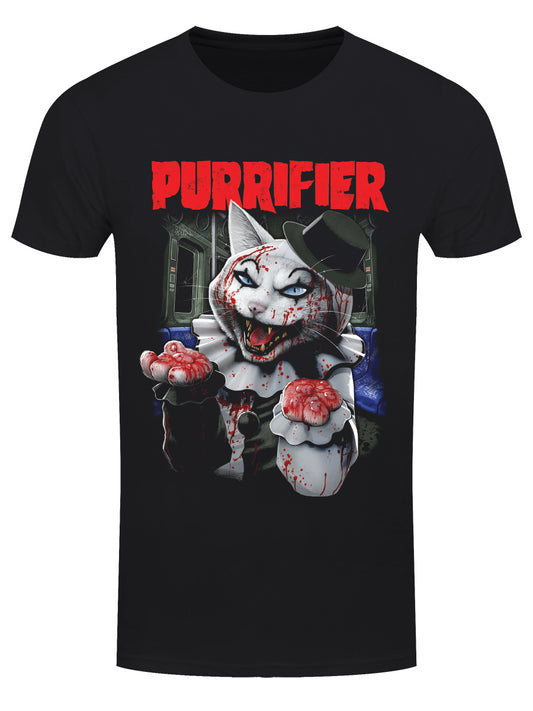 Horror Cats Purrifier Men's Black T-Shirt