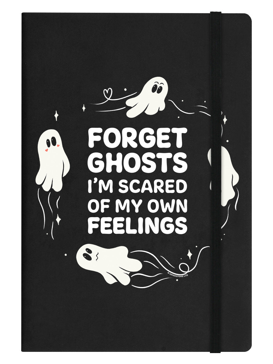 Forget Ghosts Black A5 Hard Cover Notebook
