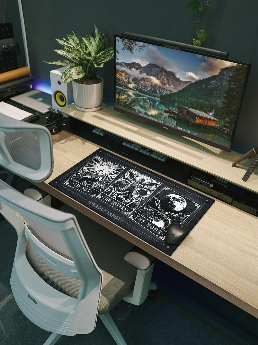 Deadly Tarot The Sun, The Moon & The Lovers XL Mouse/Desk Mat