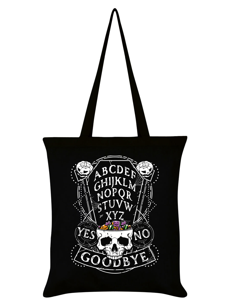 Pumpkin Ouija Black Tote Bag