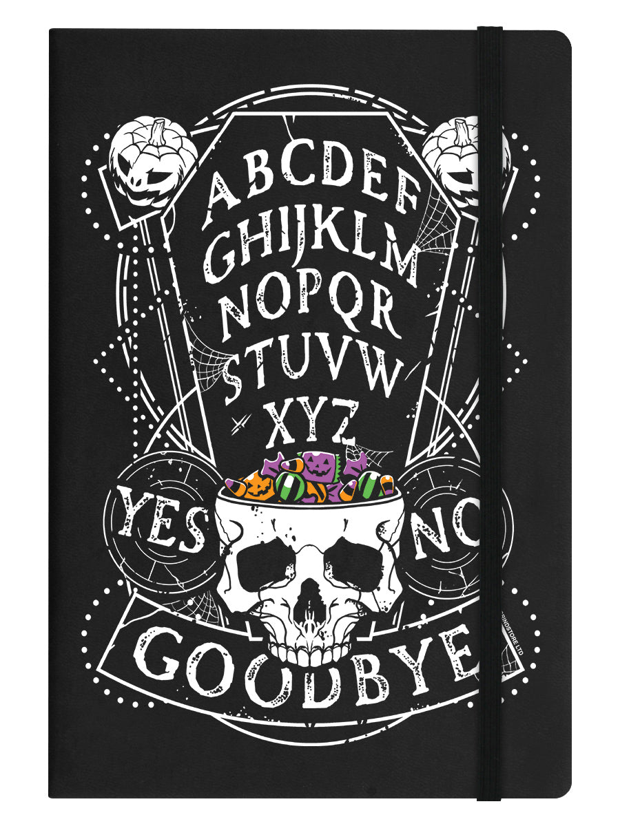 Pumpkin Ouija Black A5 Hard Cover Notebook