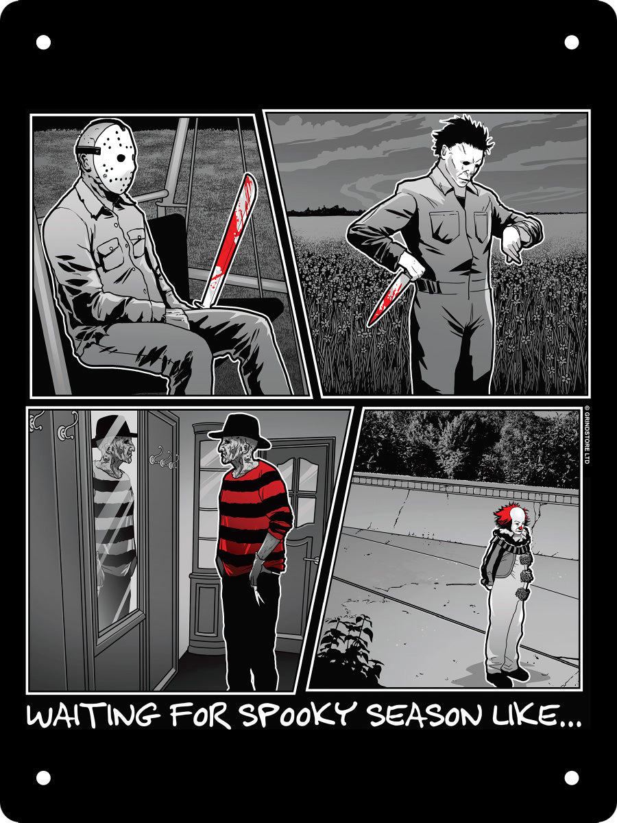 Waiting For Spooky Season Like... Mini Tin Sign