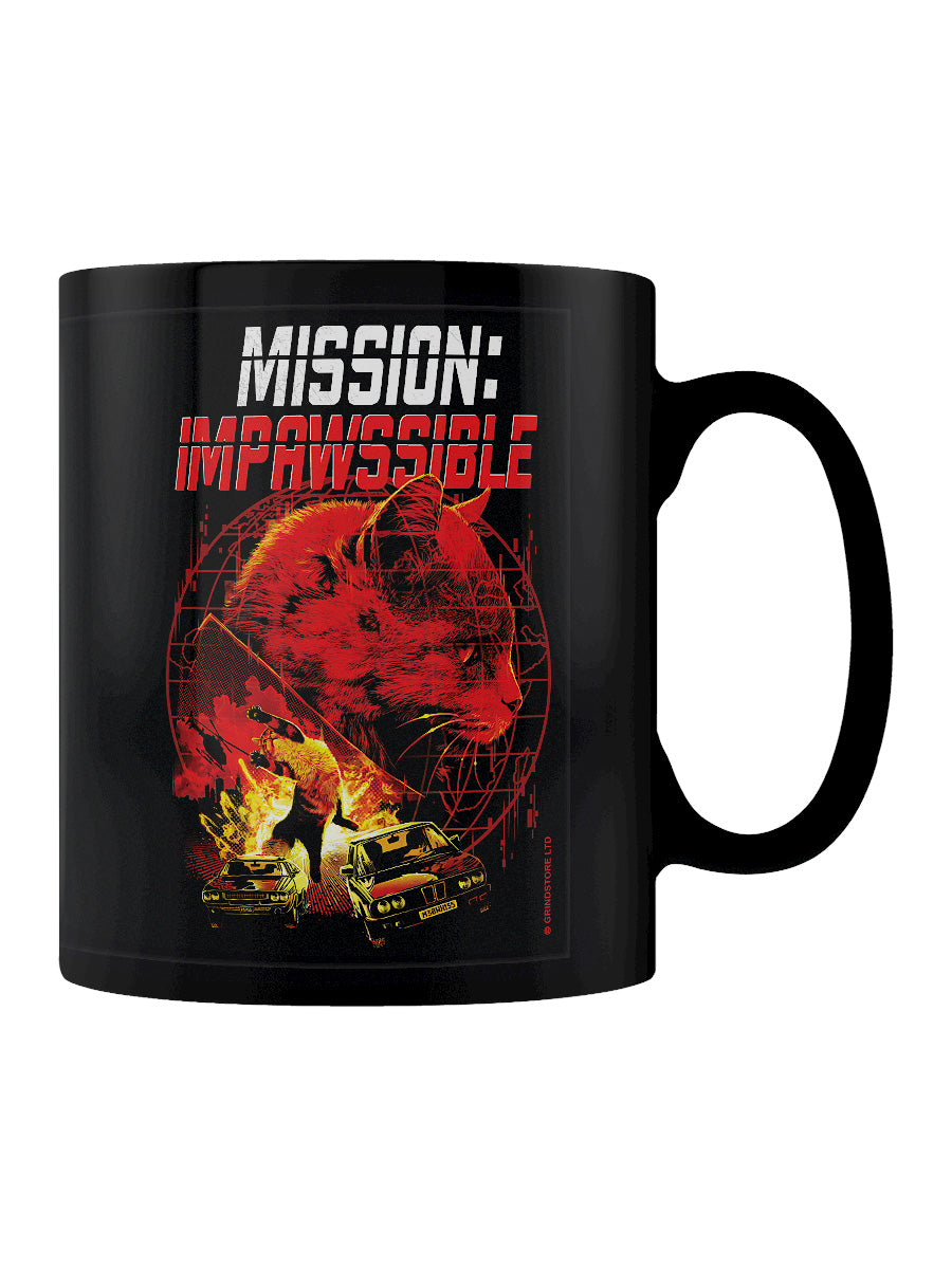 Horror Cats Mission: Impawssible Black Mug