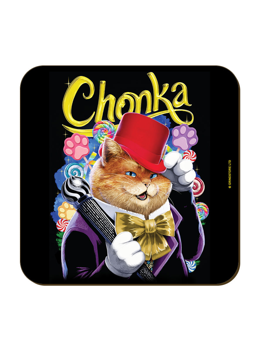 Horror Cats Chonka Square Coaster
