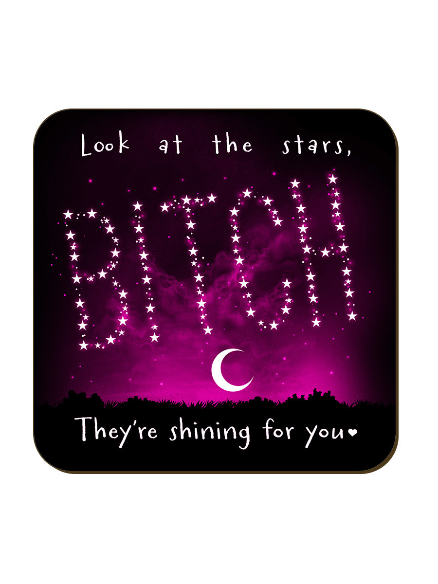 Bitch - Shining Stars Square Coaster
