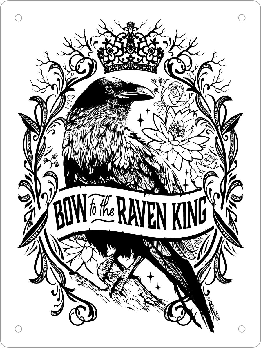 Bow To The Raven King Mini Tin Sign
