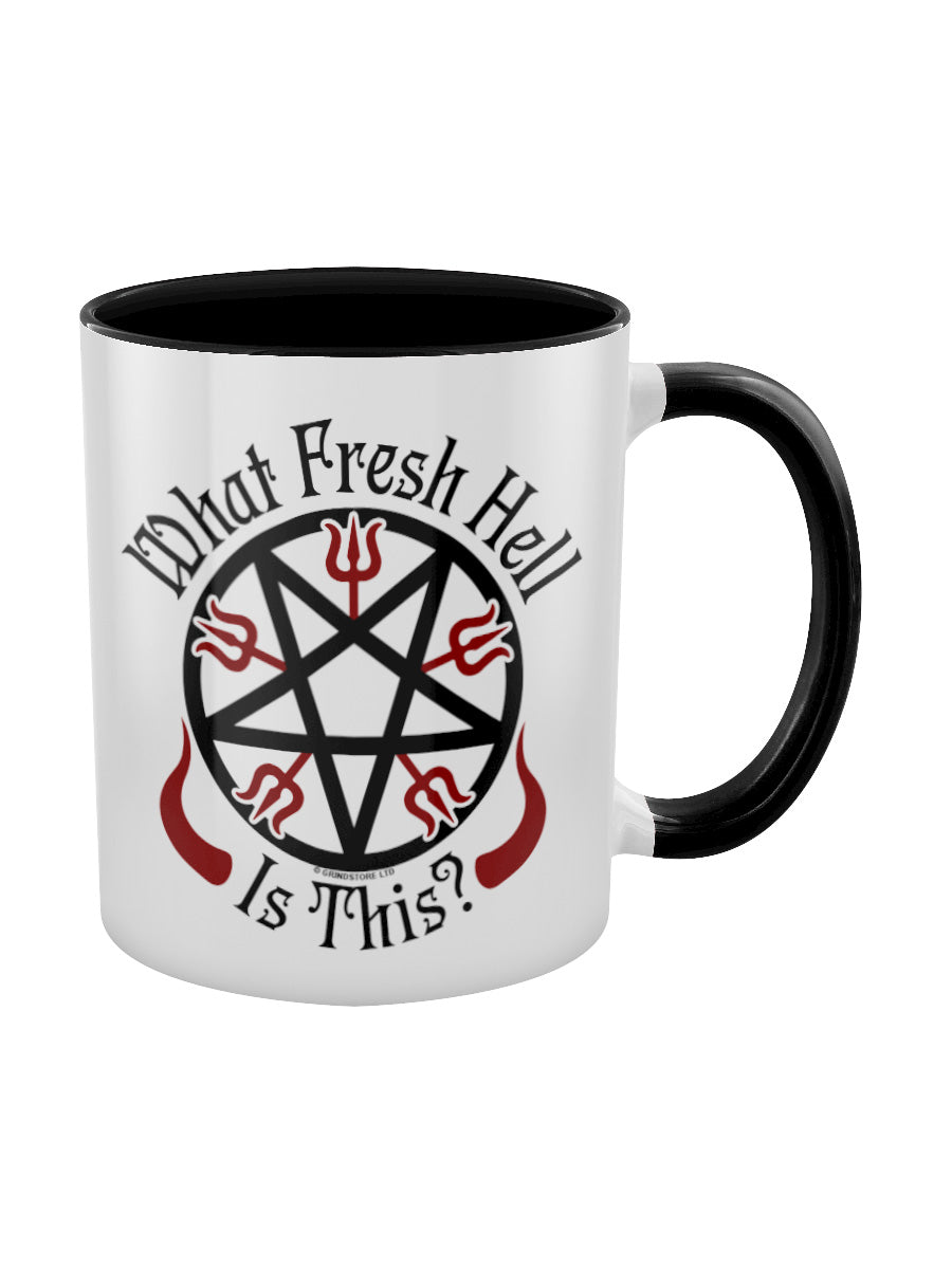 What Fresh Hell Is This Black Inner 2-Tone Mug