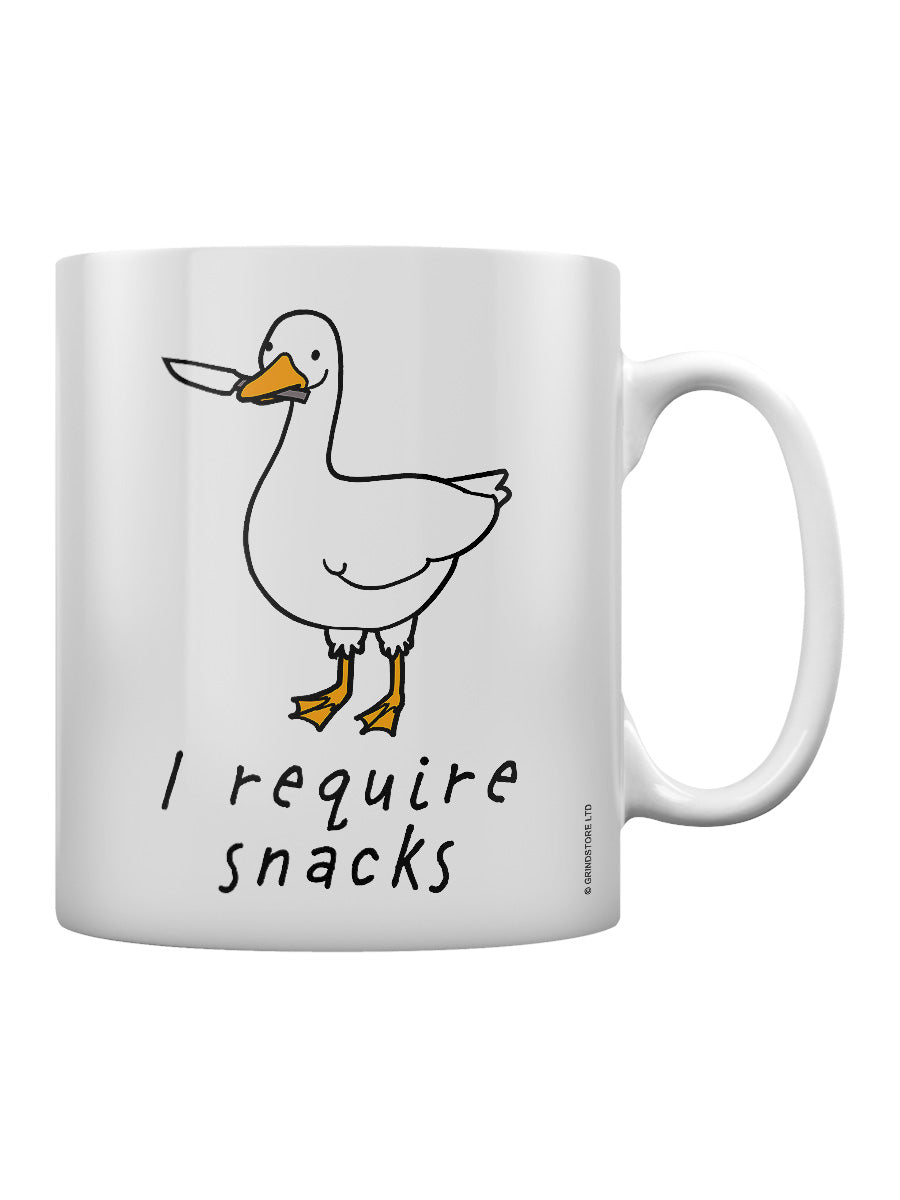Silly Goose I Require Snacks Mug