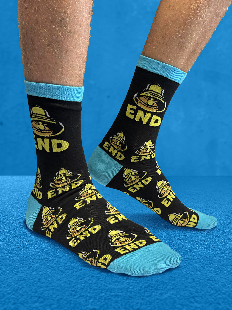 Twisted Soles Bell End Novelty Adult Socks (1 Pair) UK 8-12