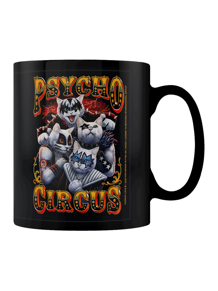 KISS x Horror Cats Psycho Circus Black Mug