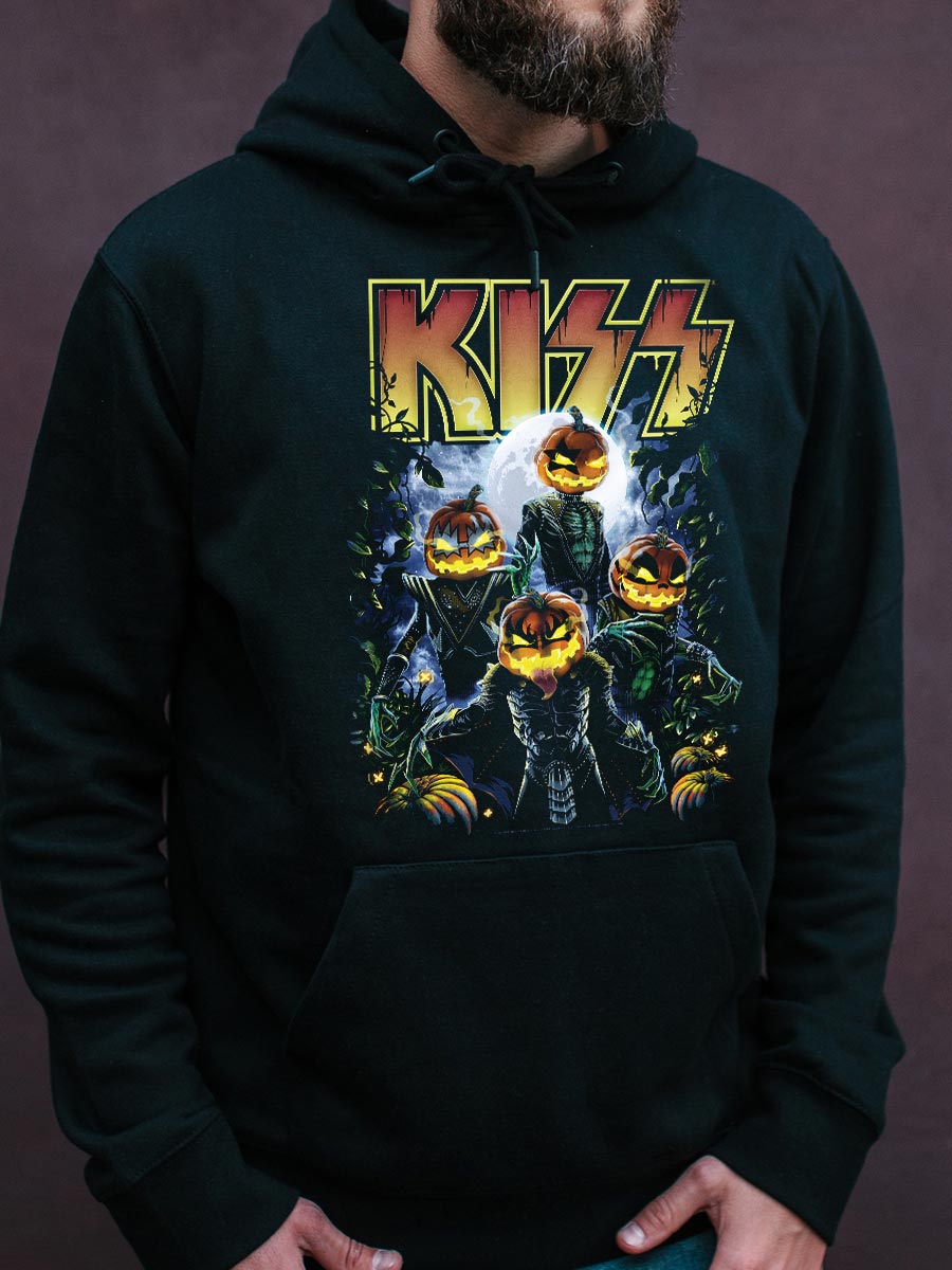 KISS Pumpkin Patch Black Pullover Hoodie