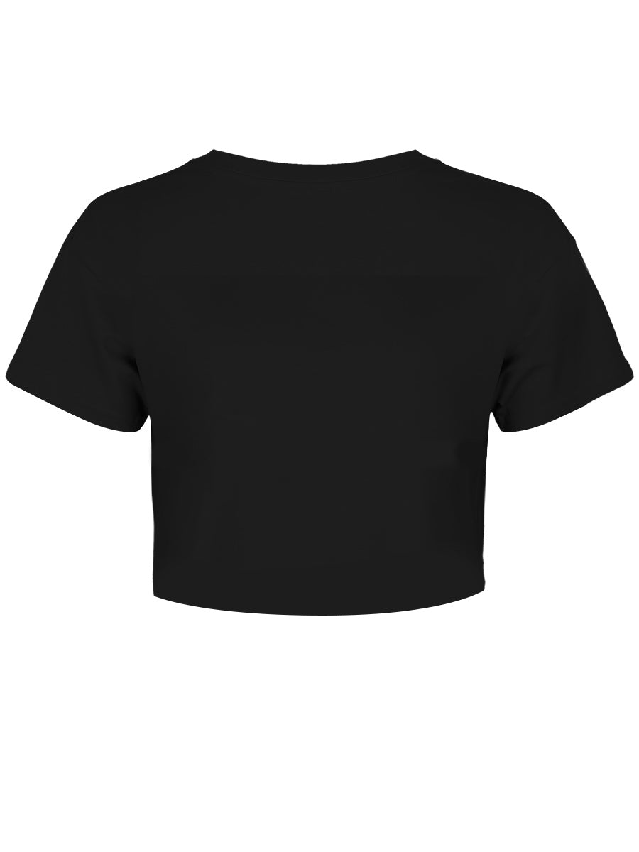 Beware Of The Dark Arts Ladies Black Boxy Crop Top
