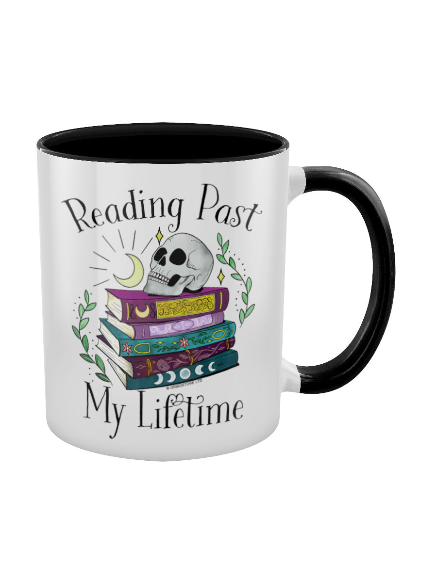 Reading Past My Lifetime Black Inner 2-Tone Mug