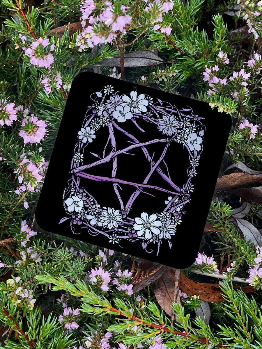 Pagan Pentagram Coaster