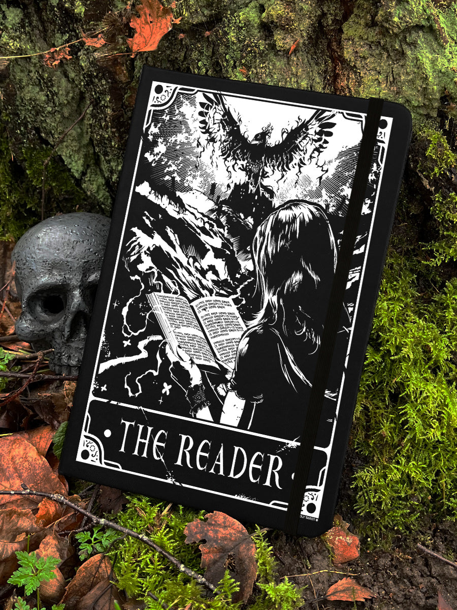 Deadly Tarot - The Reader Black A5 Hard Cover Notebook