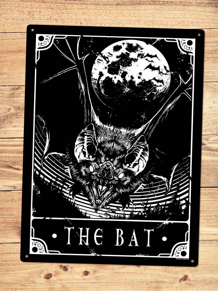 Deadly Tarot - The Bat Large Tin Sign