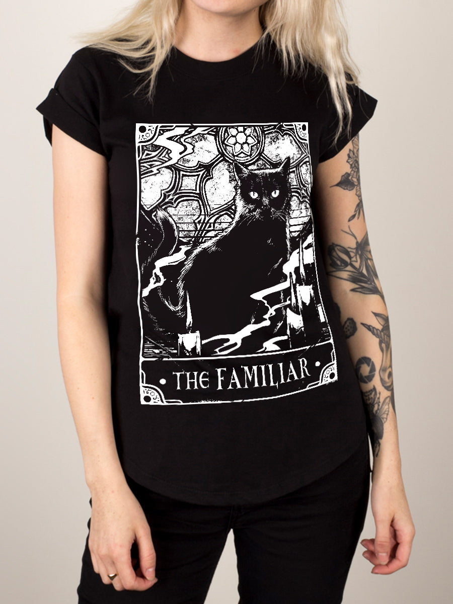 Deadly Tarot - The Familiar Ladies Premium Black T-Shirt