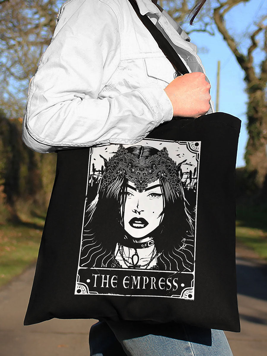 Deadly Tarot - The Empress Black Tote Bag