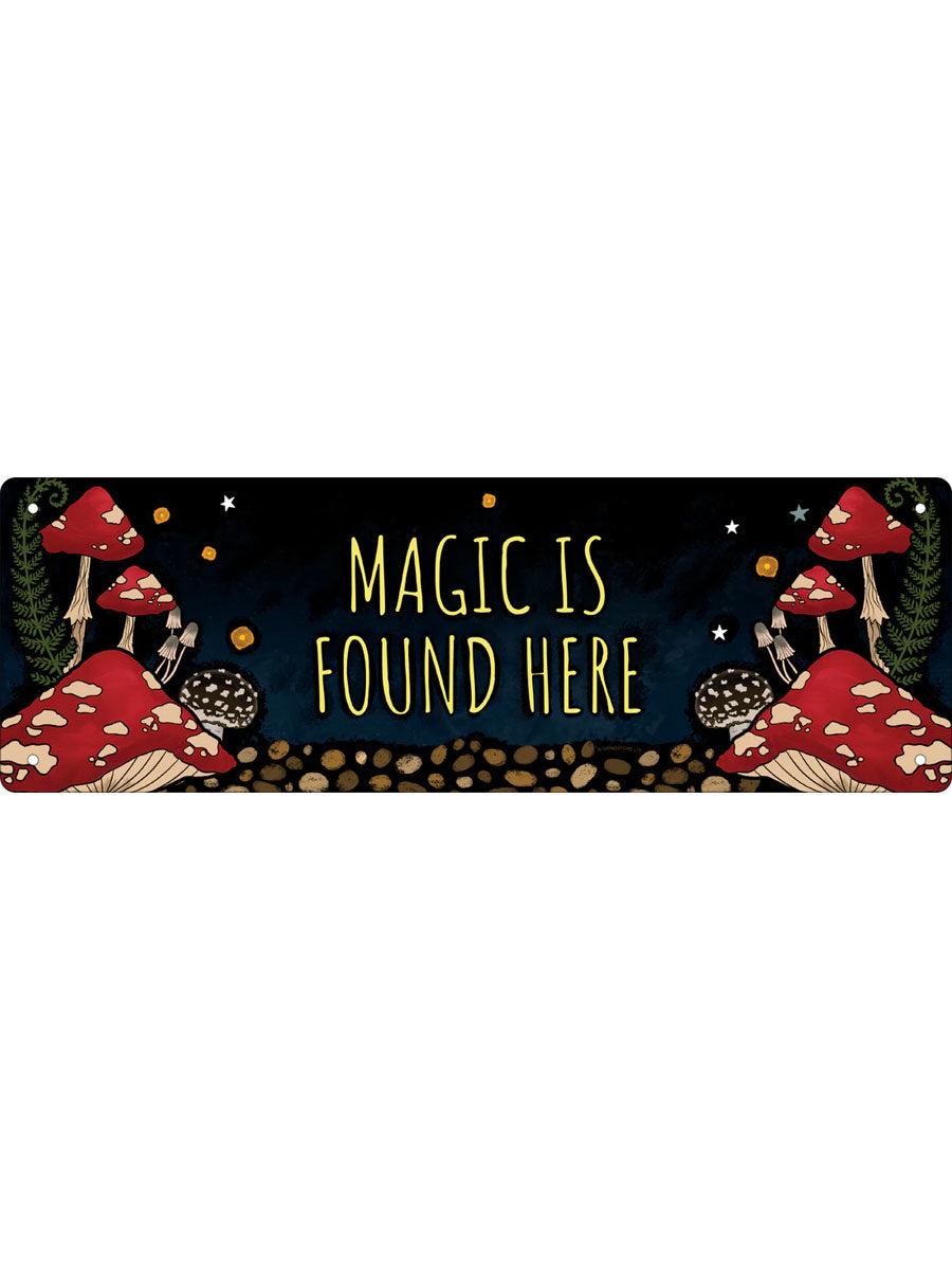 Mystical Roots Magic Is Found Here Slim Tin Sign