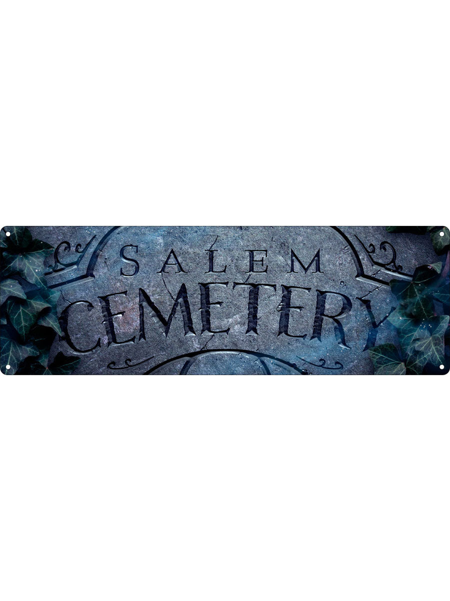 Salem Cemetery Slim Tin Sign