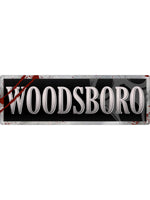 Woodsboro Slim Tin Sign