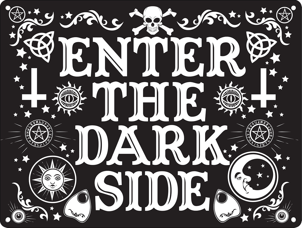 Enter The Dark Side Mini Tin Sign