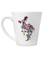 Festive Flamingo Latte Mug