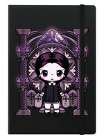 Mio Moon Miss Addams A5 Hard Cover Black Notebook