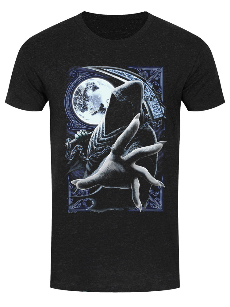 Requiem Collective Reaper Men's Heather Black Denim T-Shirt